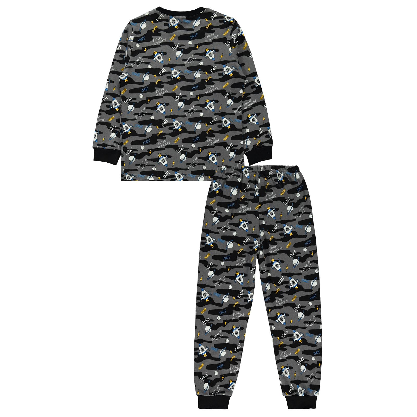 Civil Boys Erkek Çocuk Pijama Takımı 6-9 Yaş Gri