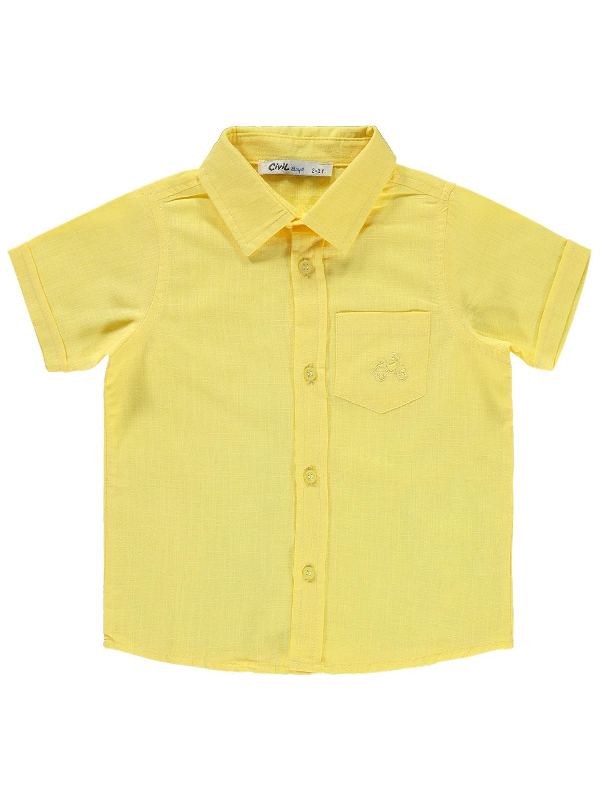 Civil Boys Erkek Çocuk Gömlek 2-5 Yaş Sarı