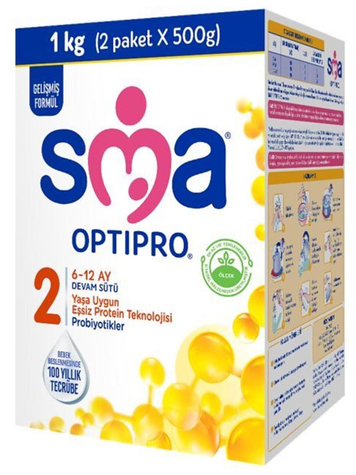 Sma Optıpro Probıyotık 2 (2x500g) / 6-12 Ay Bebek Sütü