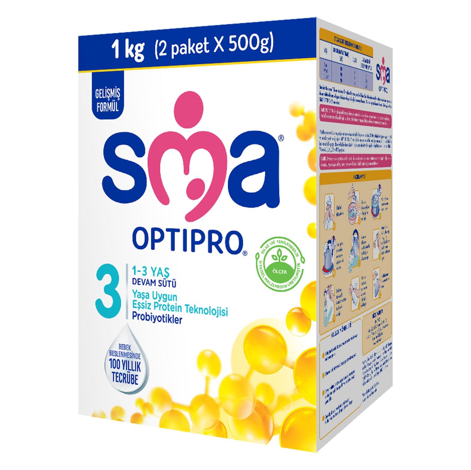 Sma Optıpro Probıyotık 3 (2x500g) /1-3 Yaş Devam Sütü