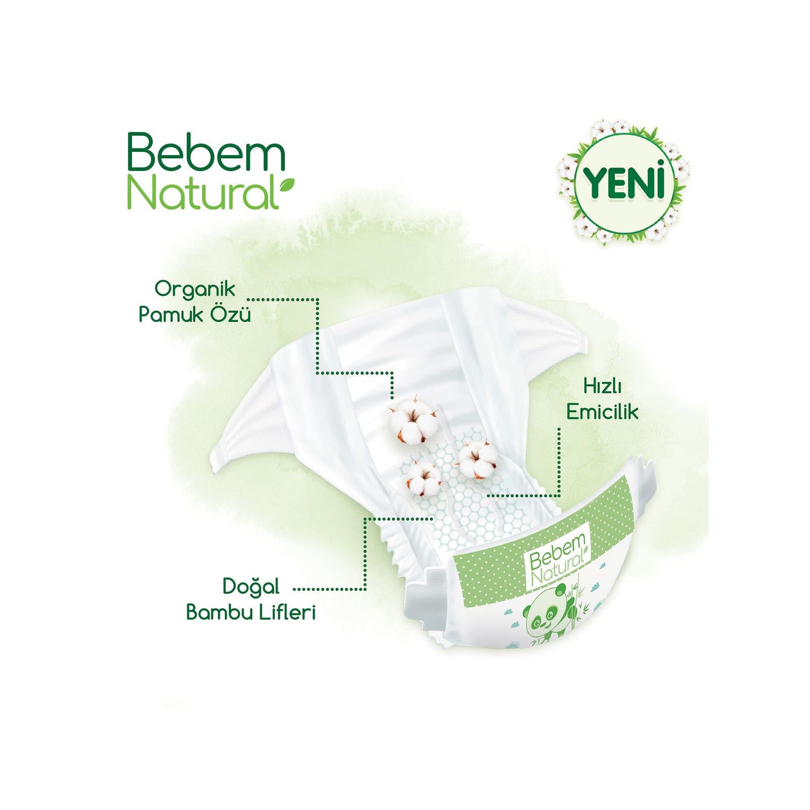Bebem Natural 4 Beden Maxi Ultra Fırsat Paketi 104 Adet