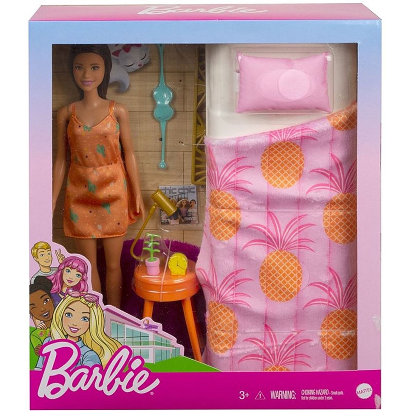 Barbie Bebek ve Oda Oyun Setleri Pembe