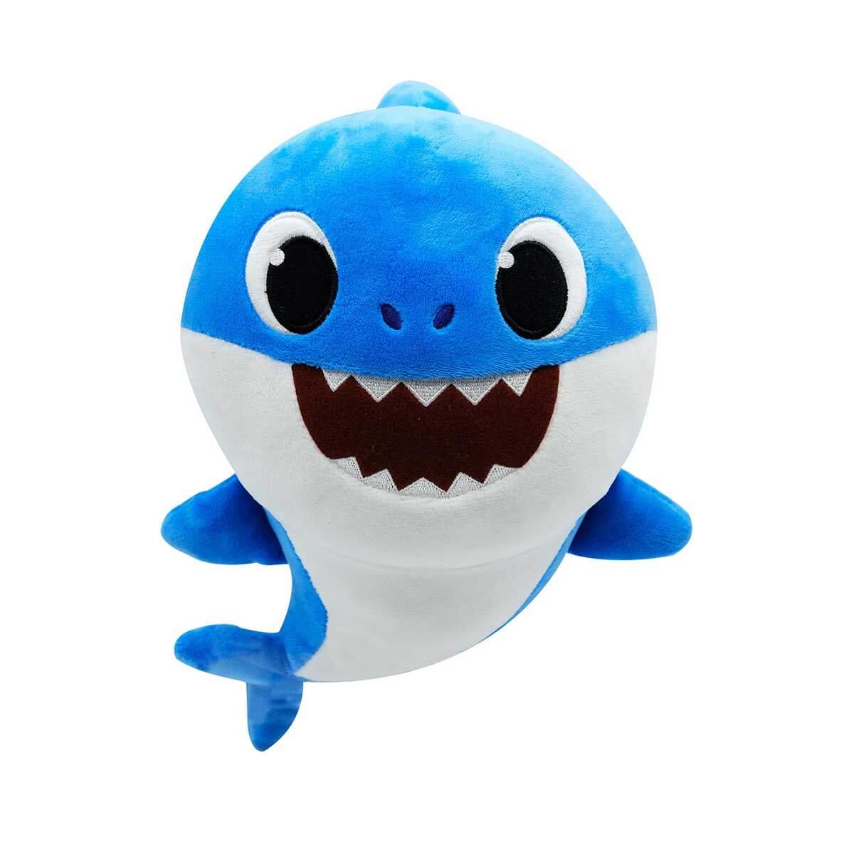 Baby Shark Şarkı Söyleyen Sesli Pelüş 25 Cm Mavi