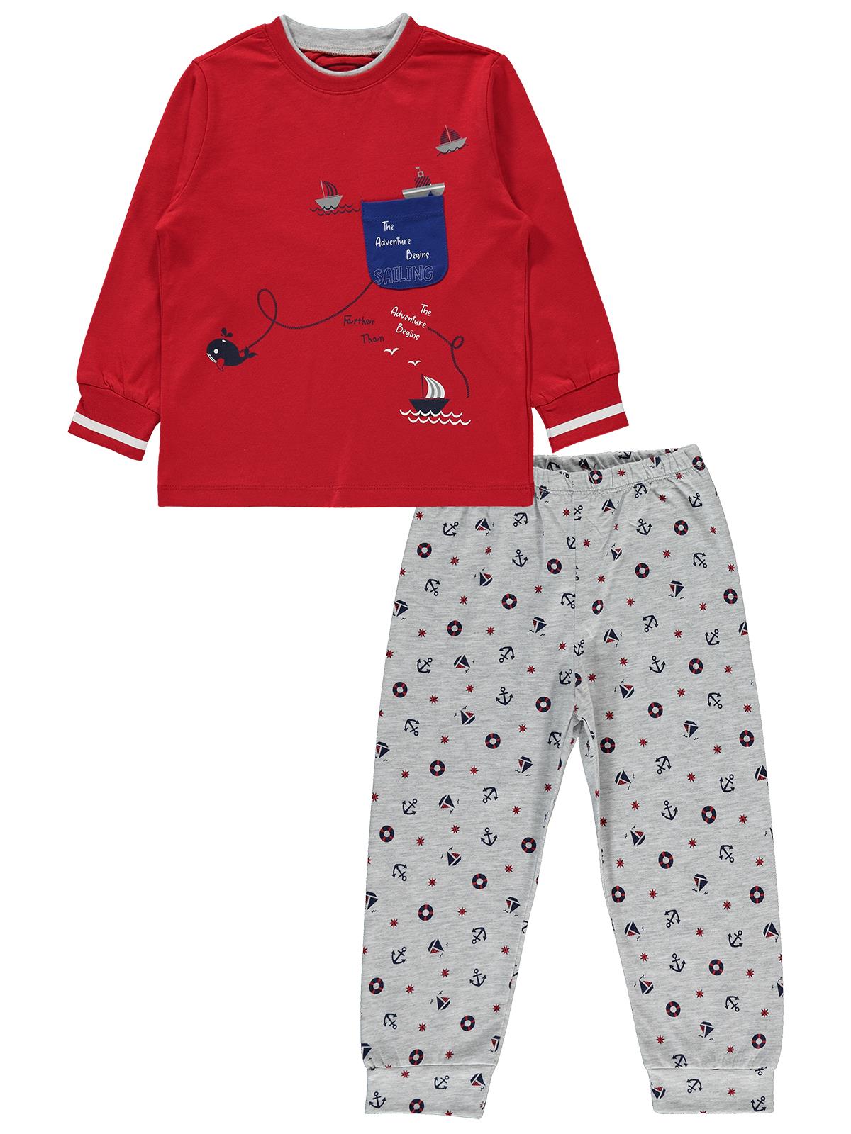 Civil Boys Erkek Çocuk Pijama Takımı 2-5 Yaş Karmelanj