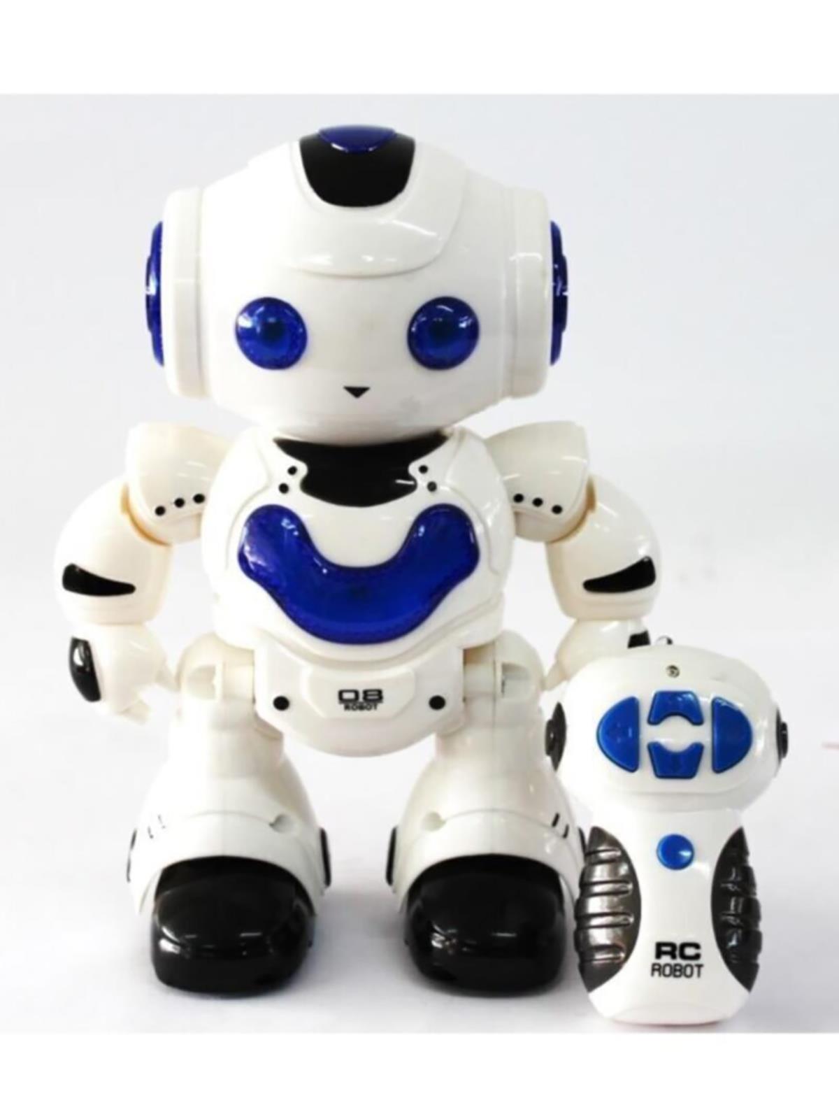 Can Oyuncak Kutulu Kumandalı Işıklı Robot Mavi