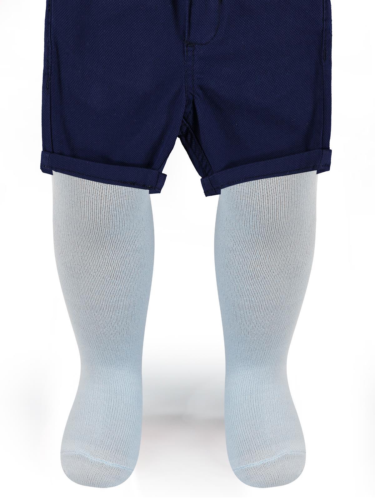 Civil Baby Erkek Bebek Külotlu Çorap 0-12 Ay Mavi