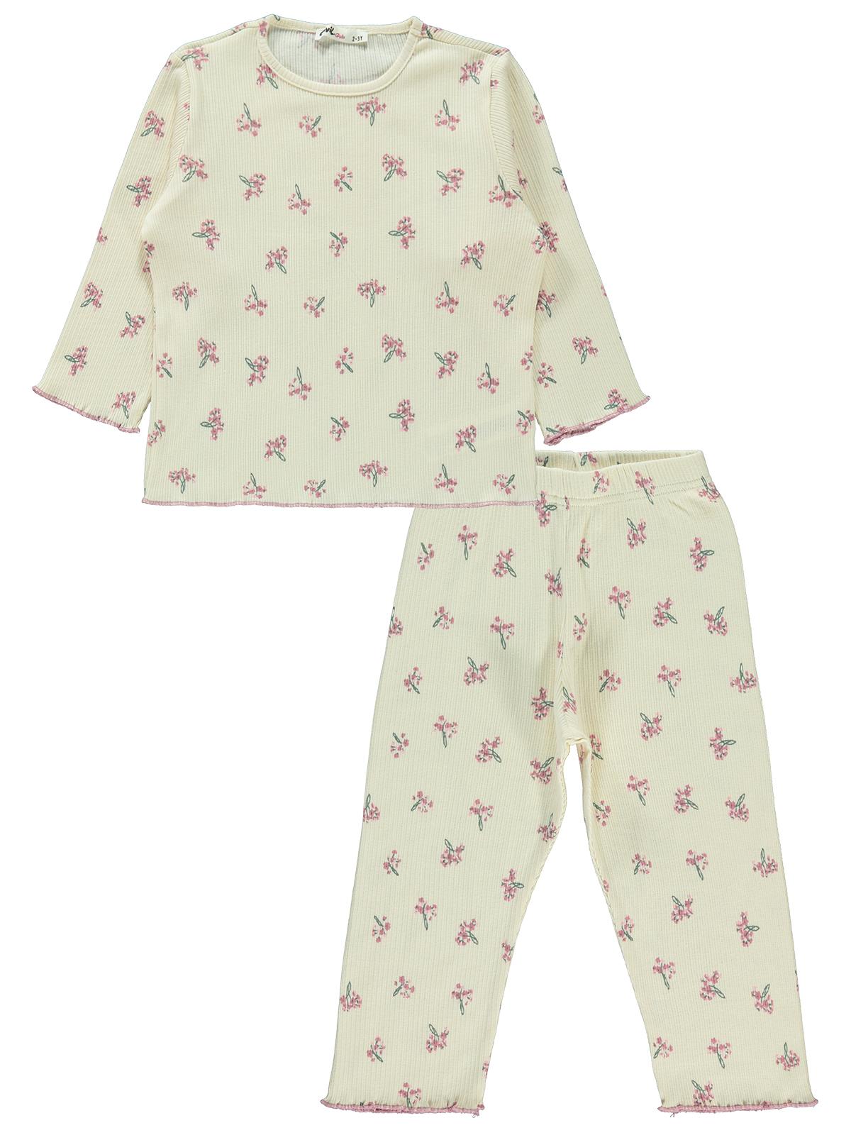 Civil Girls Kız Çocuk Pijama Takımı 2-5 Yaş Somon