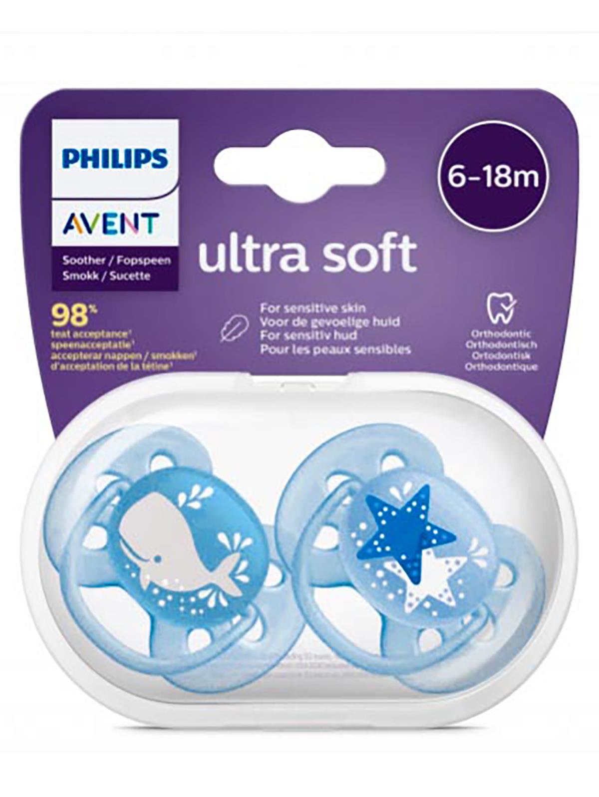 Philips Avent 6-18 Ay Erkek Ultra Soft Emzik