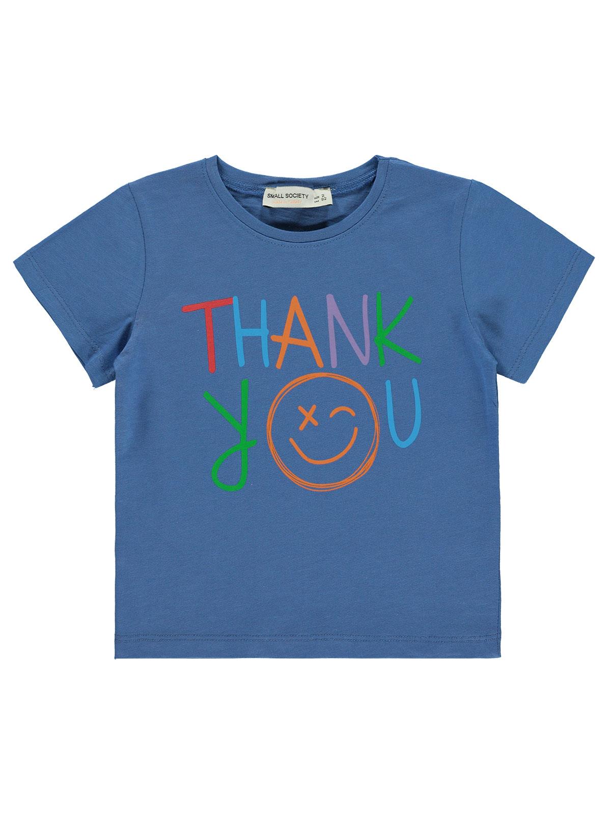 Small Socıety Erkek Çocuk Tişört 2-7 Yaş Mavi