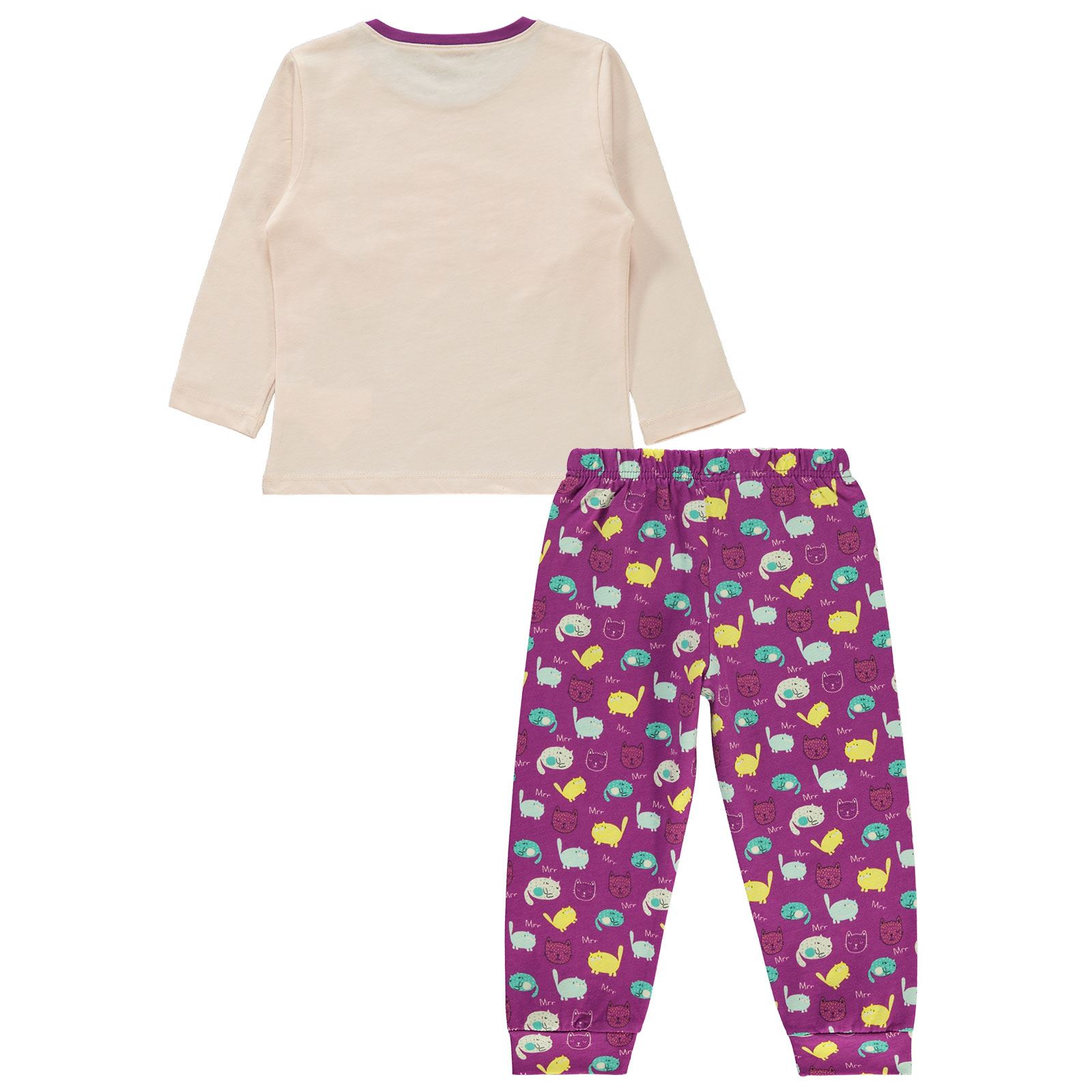 Civil Girls Kız Çocuk Pijama Takımı 2-5 Yaş Leylak