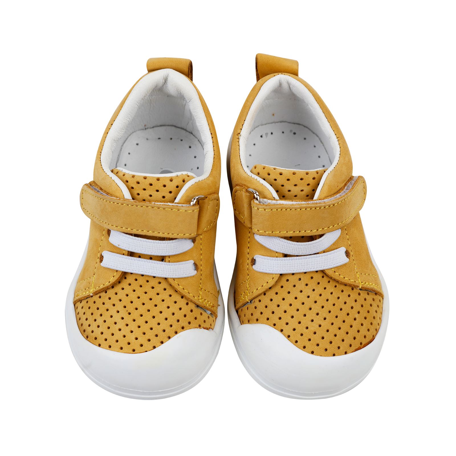 Civil Baby Erkek Bebek Deri İlkadım Ayakkabısı 19-21 Numara Hardal