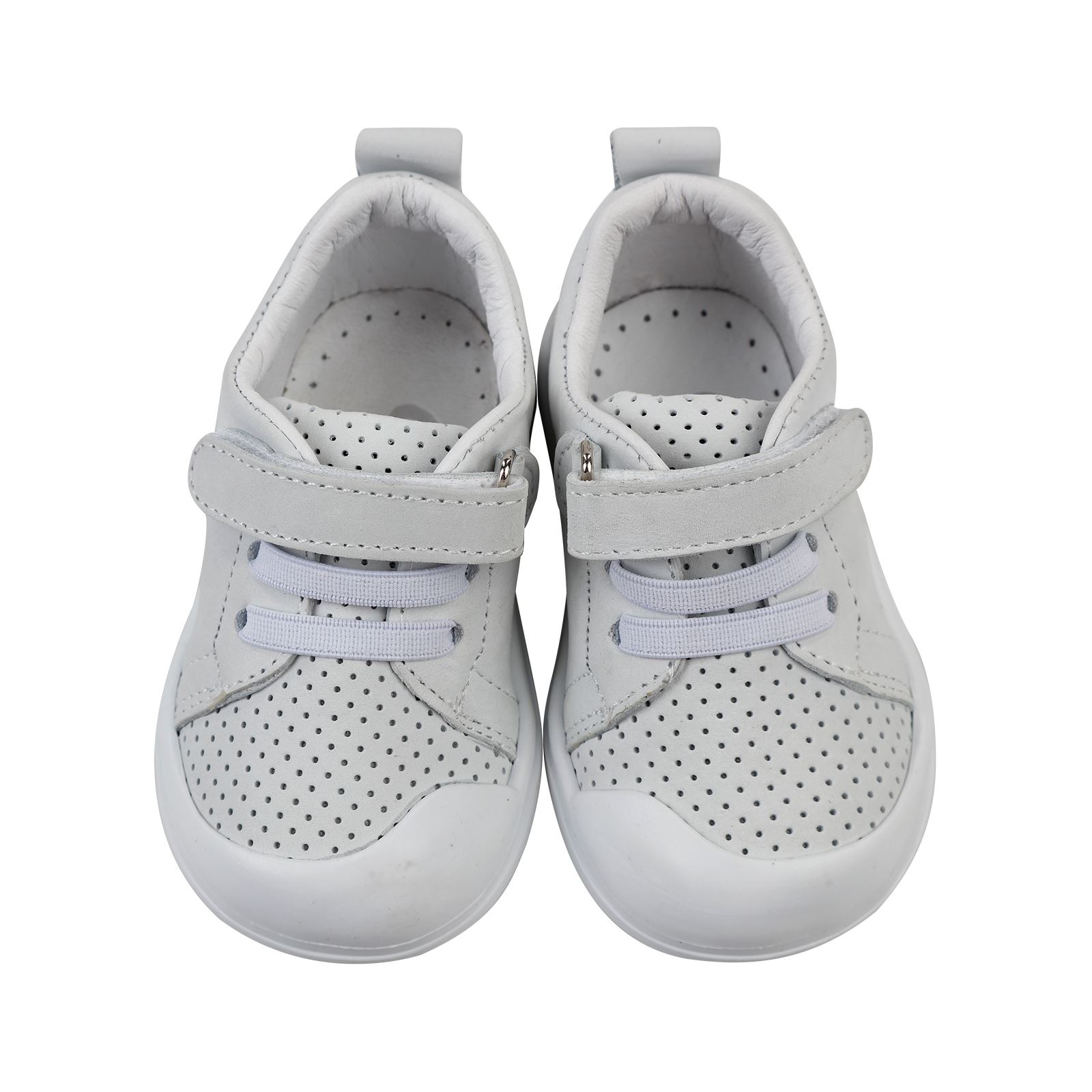 Civil Baby Erkek Bebek Deri İlkadım Ayakkabısı 19-21 Numara Beyaz