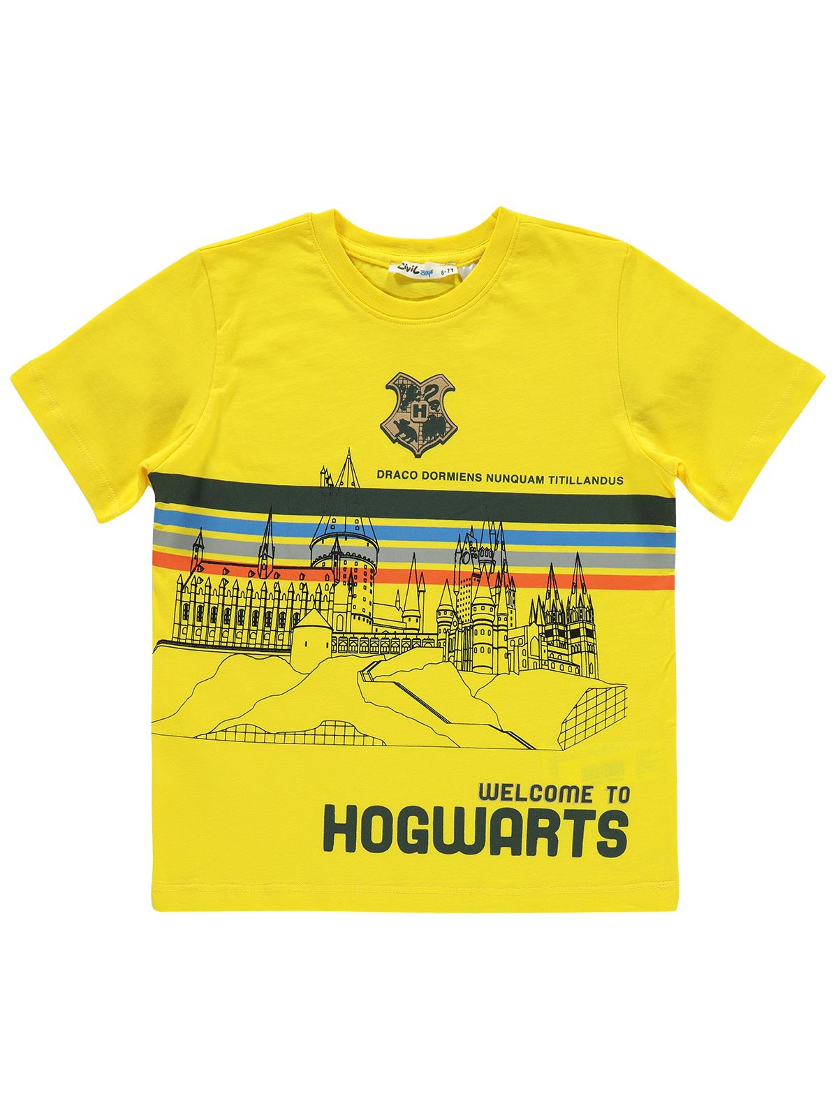 Harry Potter Erkek Çocuk Tişört 6-9 Yaş Sarı