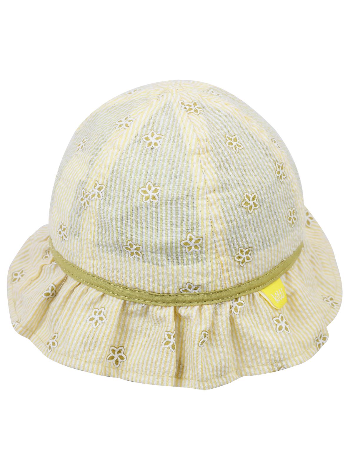 Kitti Kız Çocuk Maksi Şapka 2-5 Yaş Sarı