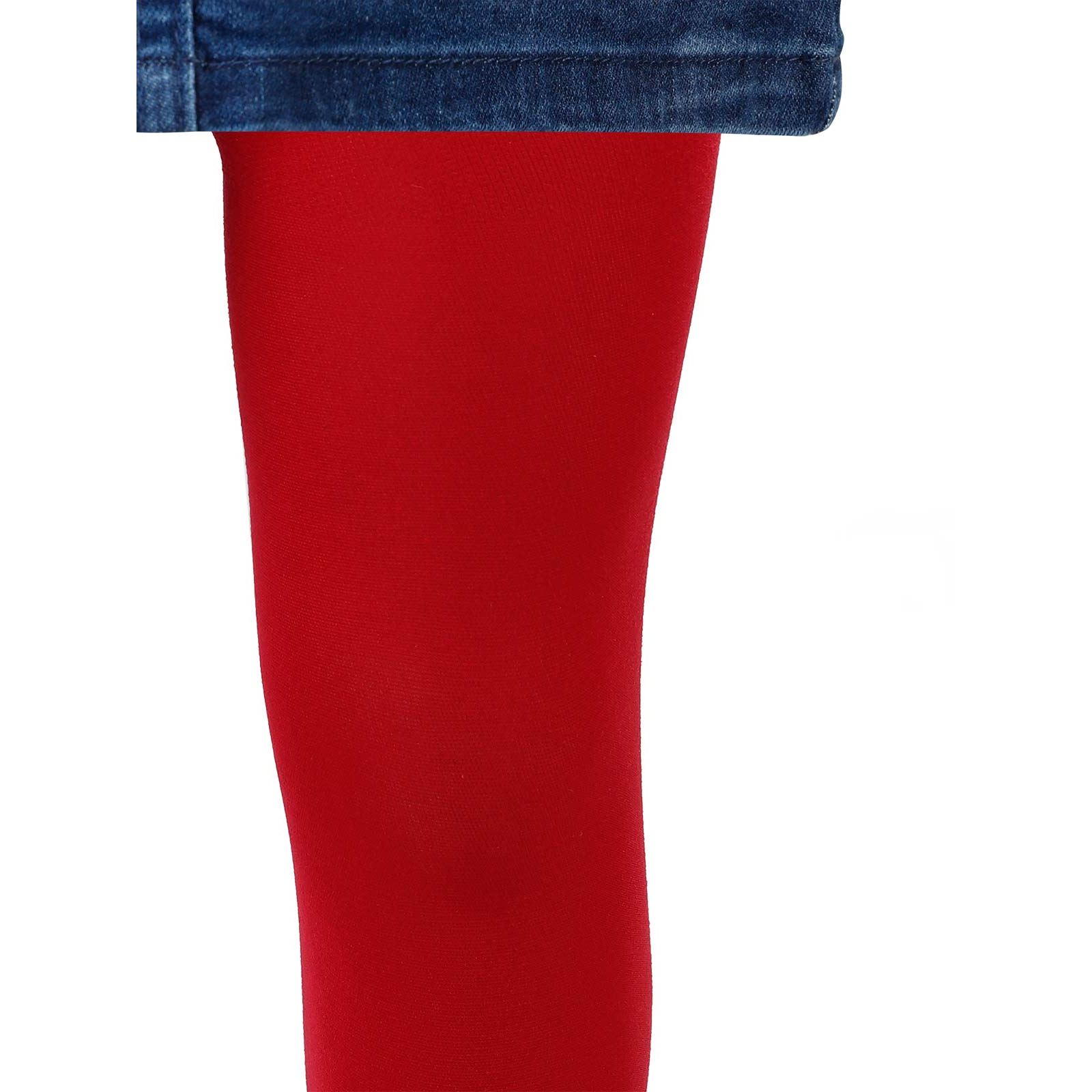 Civil Girls Kız Çocuk Mikro 50 Denye Külotlu Çorap 2-12 Yaş Kırmızı