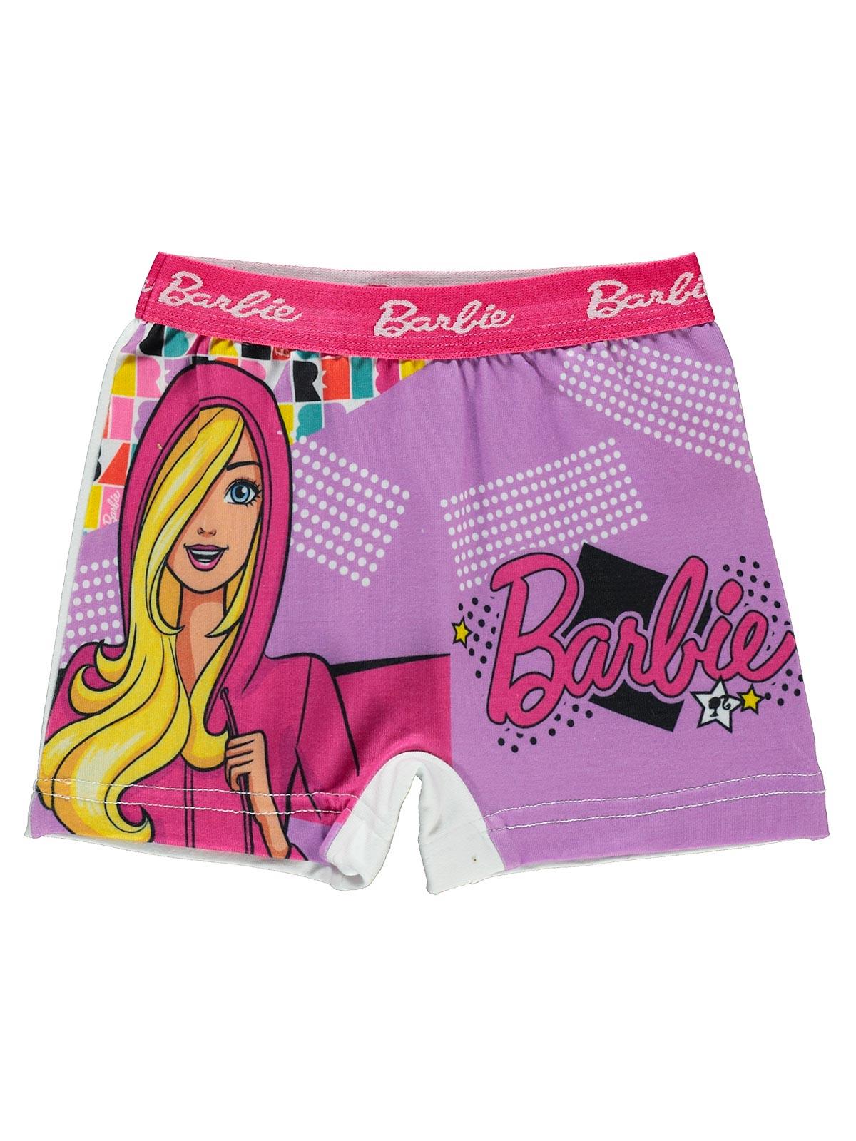 Barbie Kız Çocuk Boxer 2-7 Yaş Mor