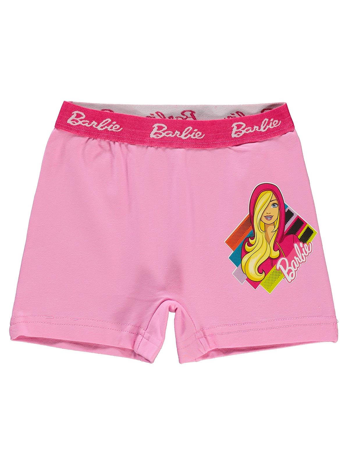 Barbie Kız Çocuk Boxer 2-7 Yaş Pembe