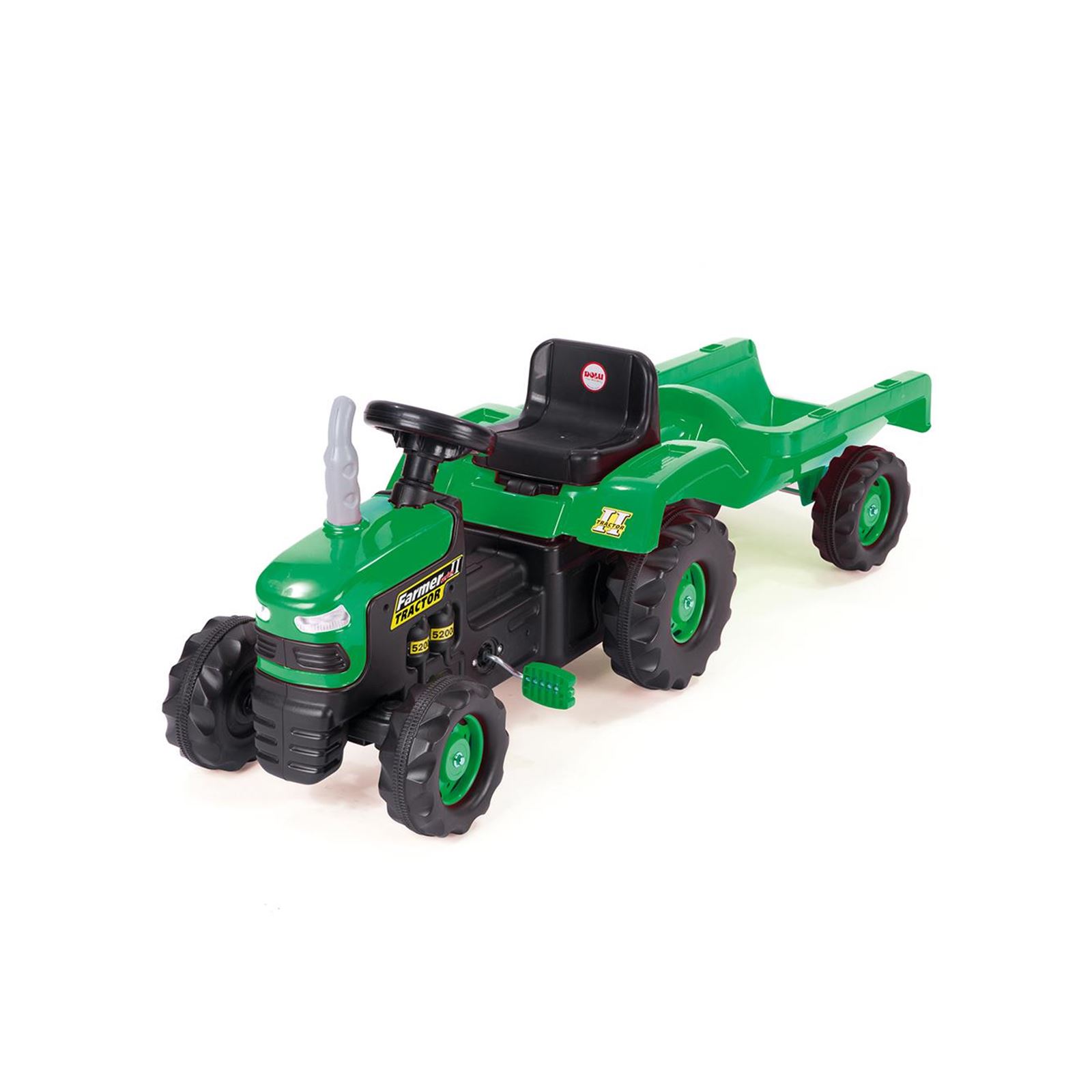 Dolu Romorklu Traktor Pedallı Yeşil