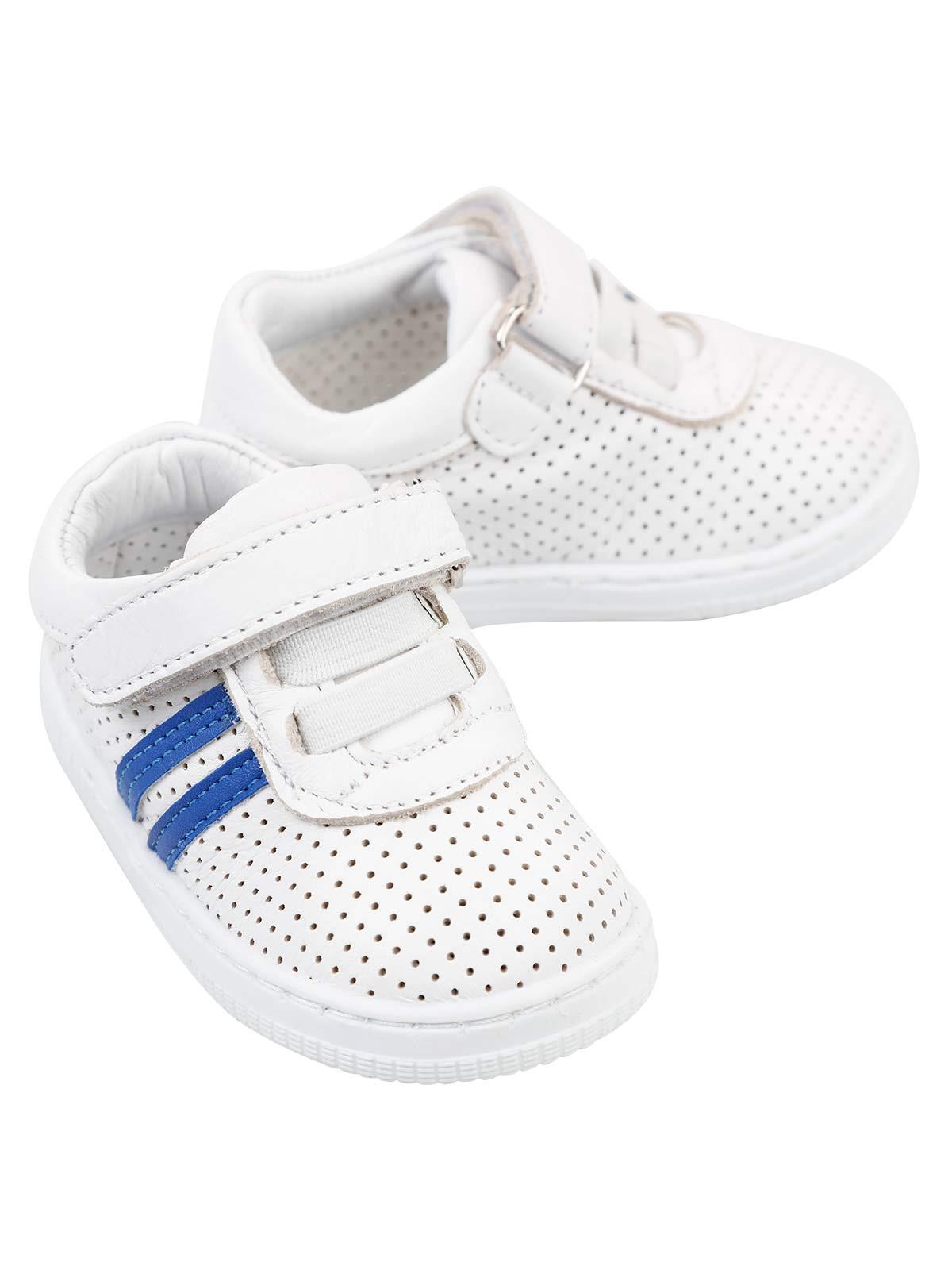 Baby Force Erkek Bebek Deri İlkadım Ayakkabısı 19-22 Numara Beyaz