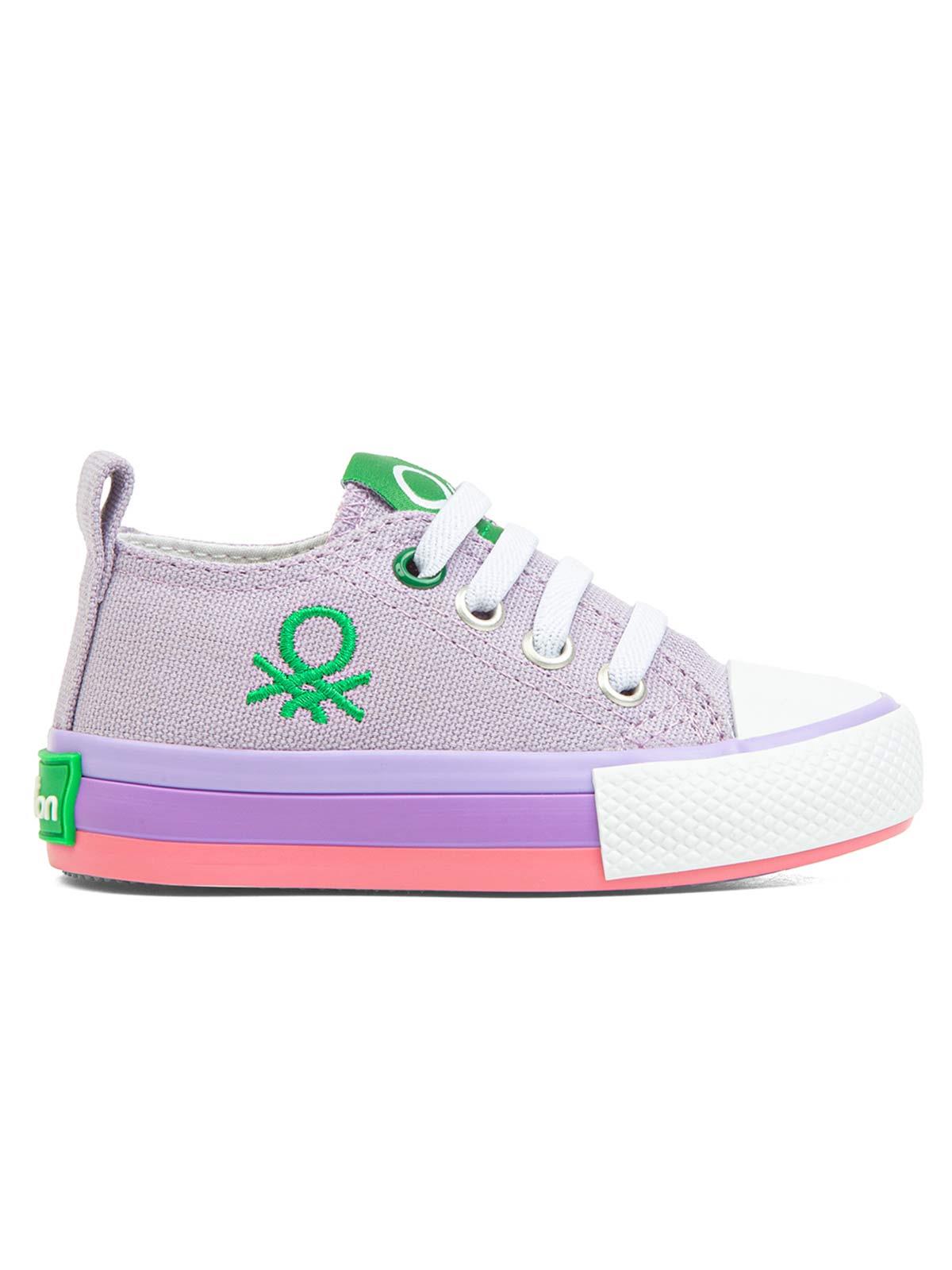 Benetton Kız Çocuk Spor Ayakkabı 21-25 Numara Lila