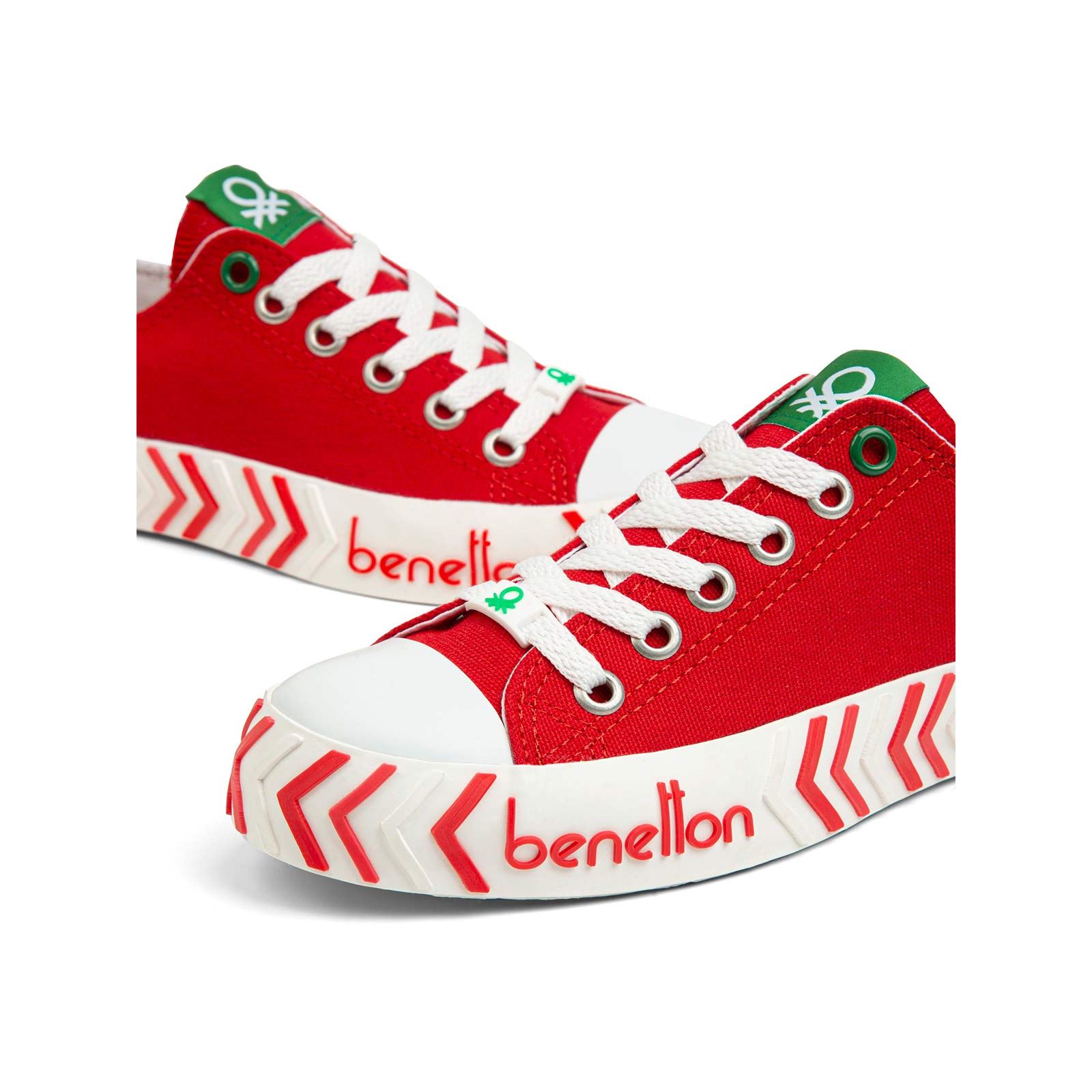 Benetton Kız Çocuk Spor Ayakkabı 31-35 Numara Kırmızı