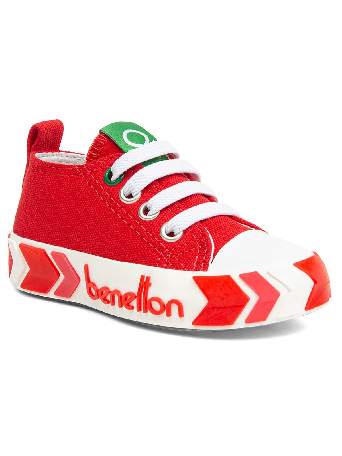 Benetton Erkek Çocuk Spor Ayakkabı 21-25 Numara Kırmızı