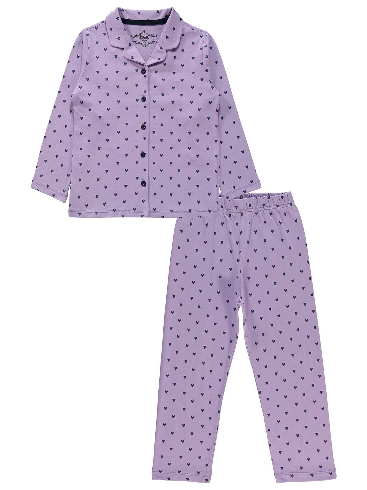 Civil Girls Kız Çocuk Pijama Takımı 6-9 Yaş Lila