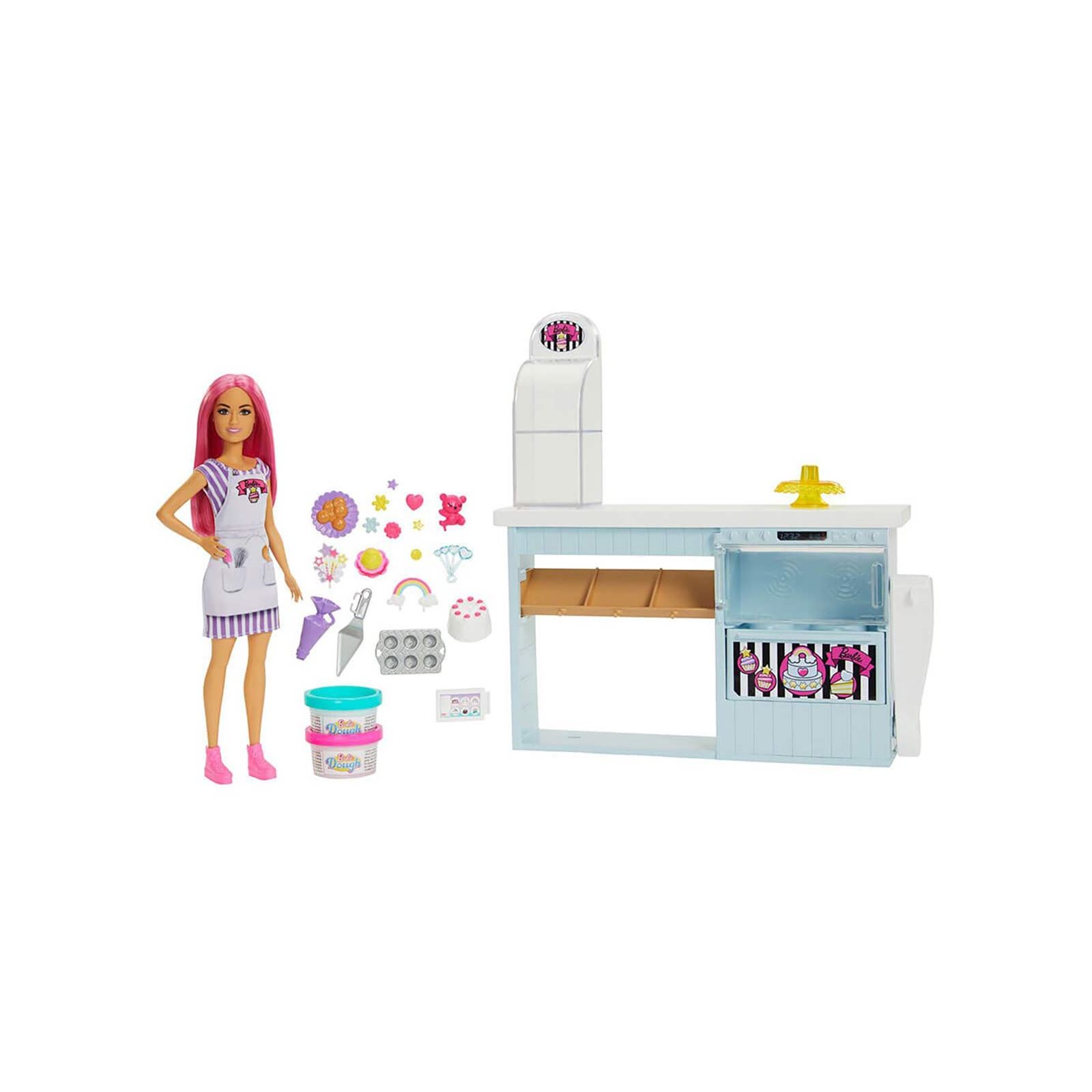 Barbie'nin Pasta Dükkanı Oyun Seti Pembe