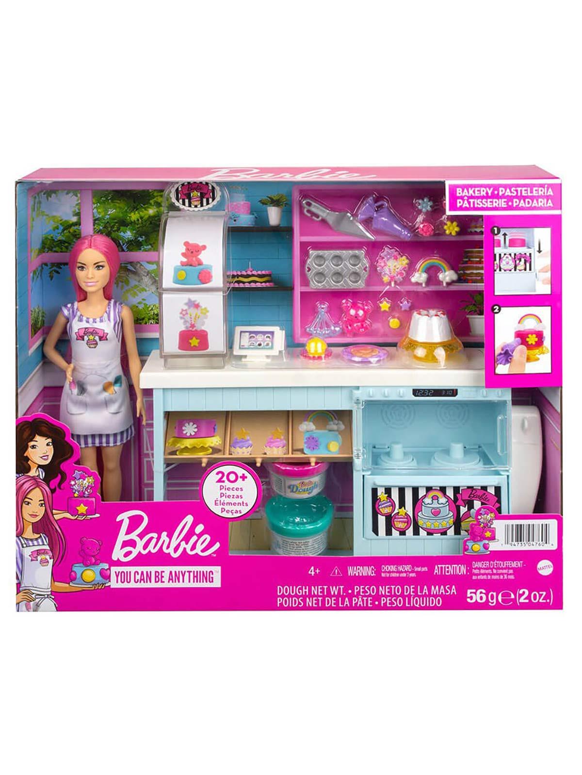 Barbie'nin Pasta Dükkanı Oyun Seti Pembe
