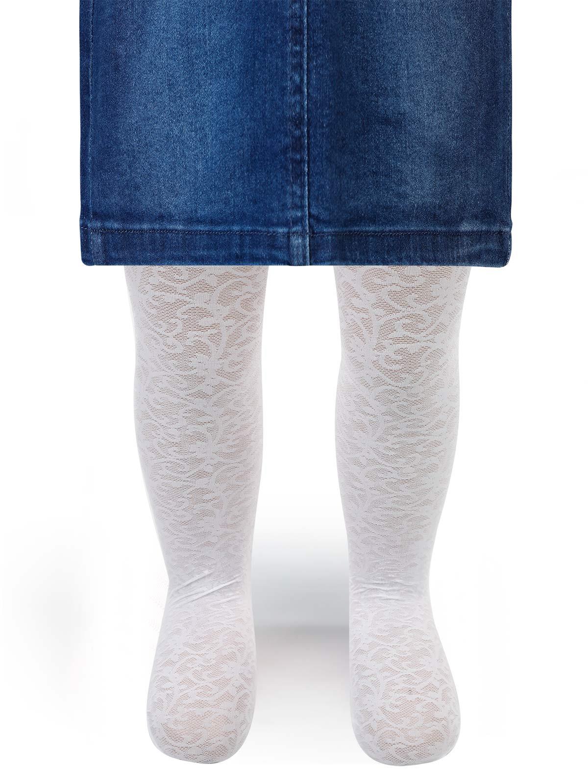 Civil Baby Kız Bebek Külotlu Çorap 1-12 Ay Beyaz