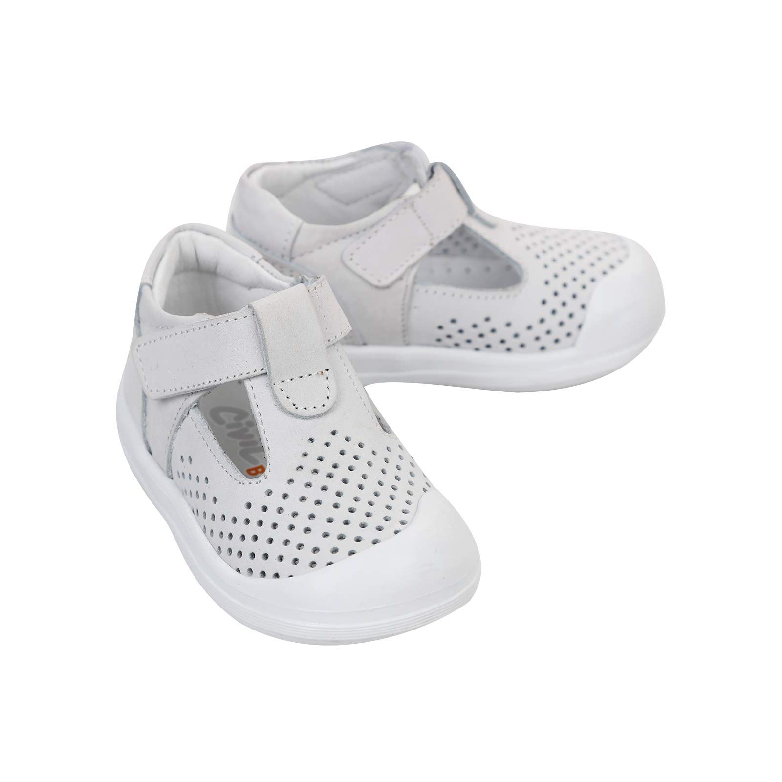 Civil Baby Erkek Bebek İlk Adım Ayakkabısı 19-21 Numara Beyaz