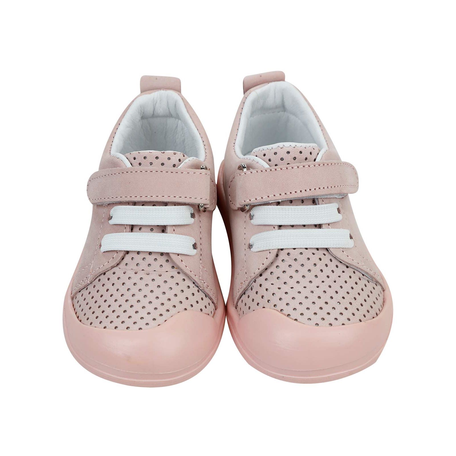 Civil Baby Kız Bebek Deri İlkadım Ayakkabısı 19-21 Numara  Pudra