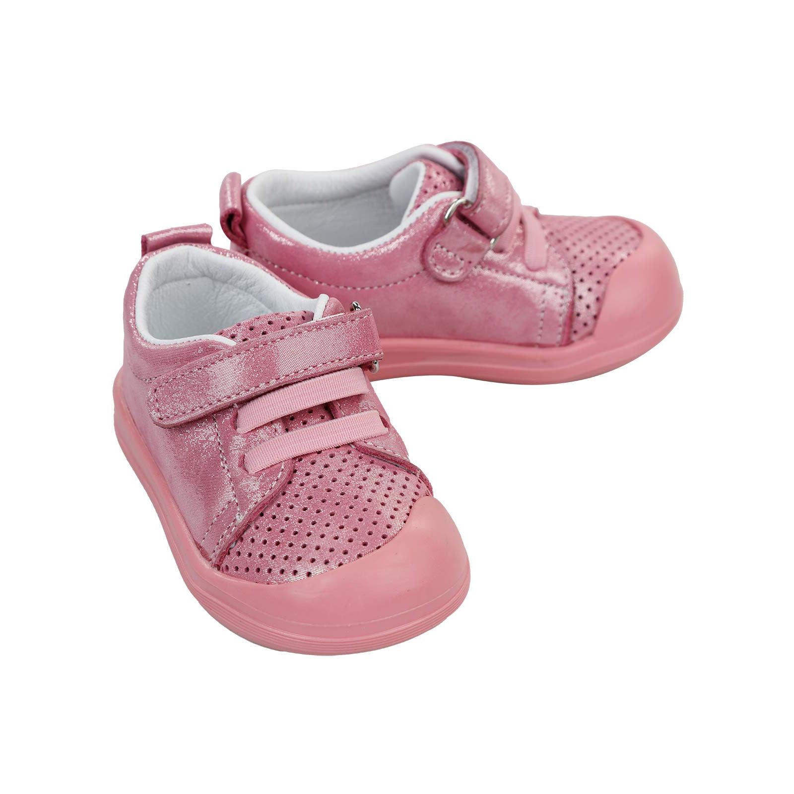 Civil Baby Kız Bebek Deri İlkadım Ayakkabısı 19-21 Numara  Pembe