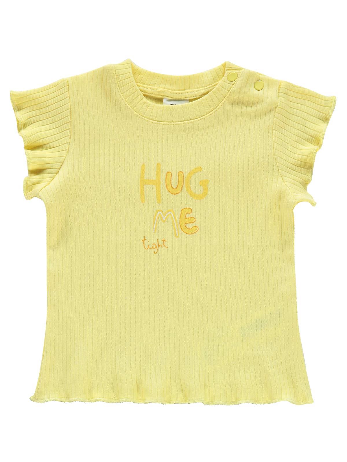 Civil Baby Kız Bebek Tişört 6-18 Ay Sarı