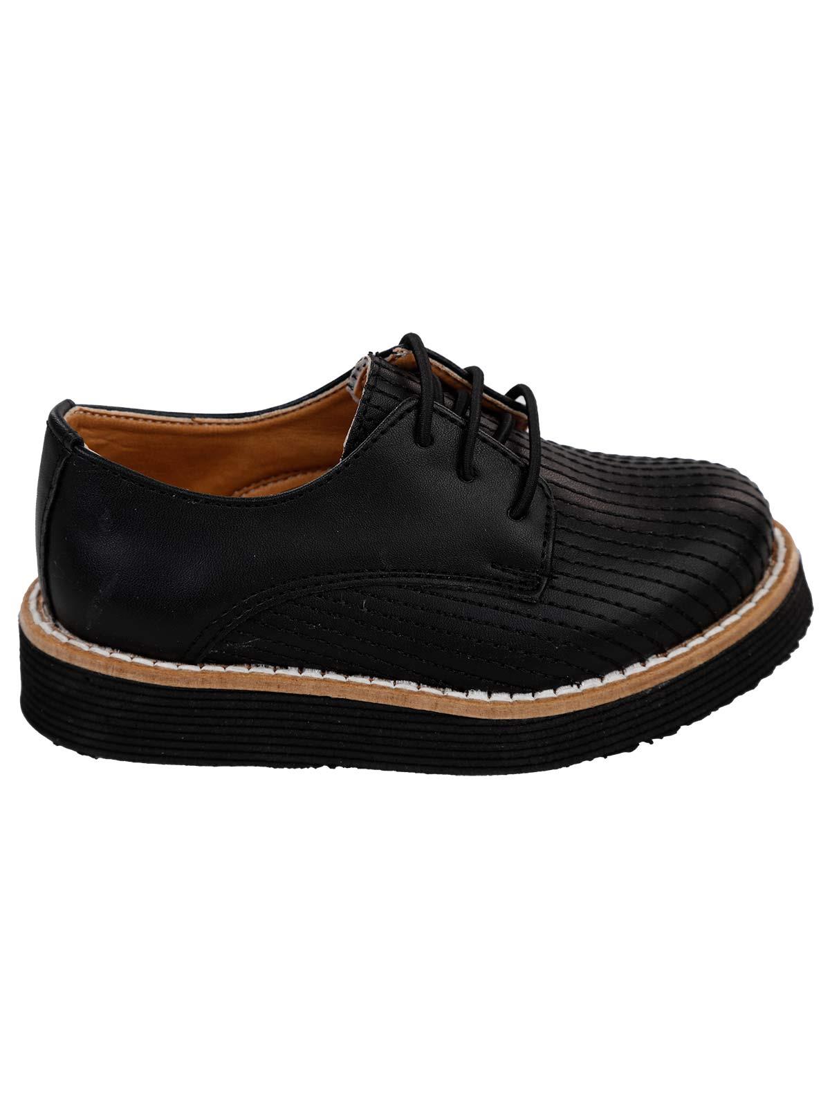 Civil Class Erkek Çocuk Klasik Ayakkabı 21-25 Numara Siyah