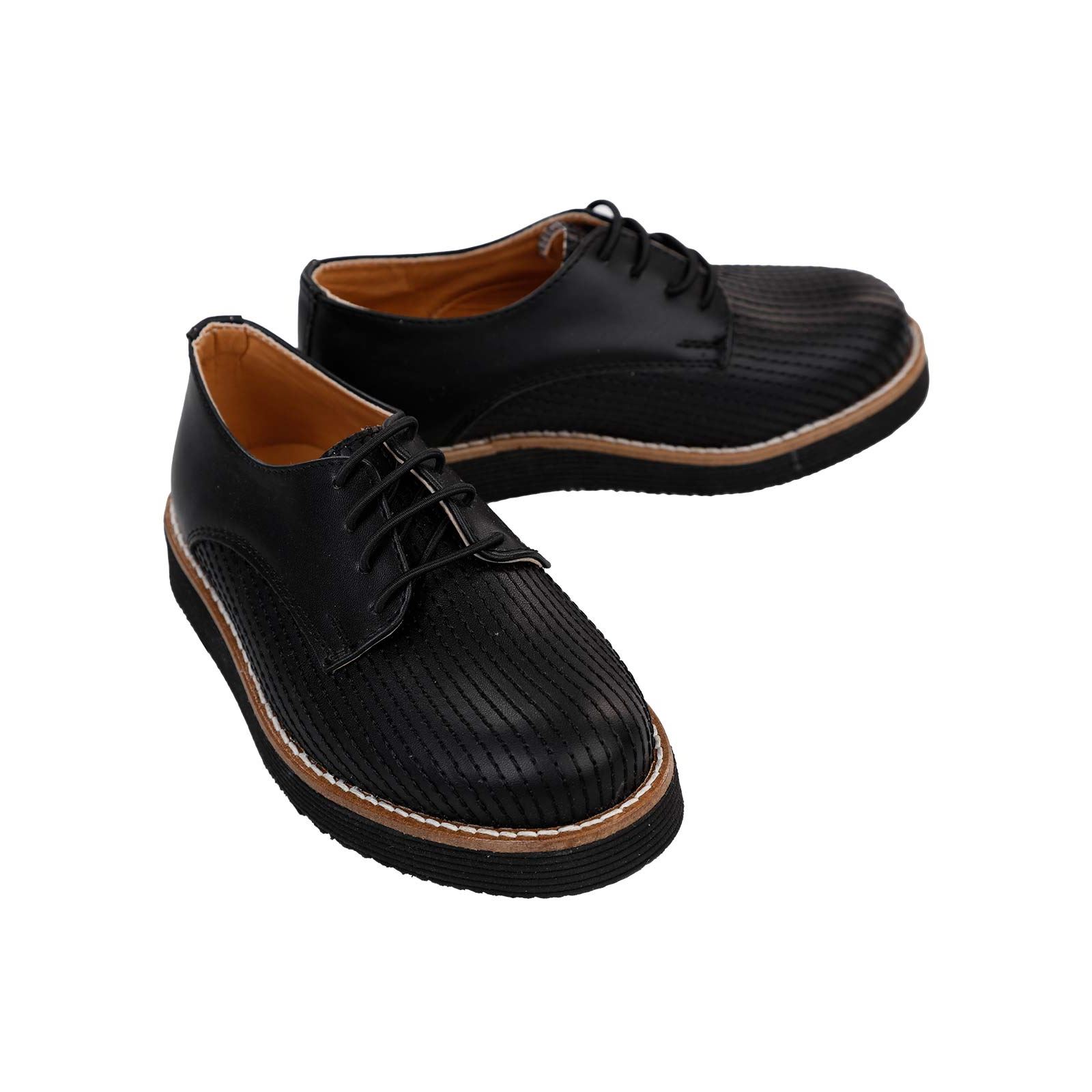 Civil Class Erkek Çocuk Klasik Ayakkabı 26-30 Numara Siyah
