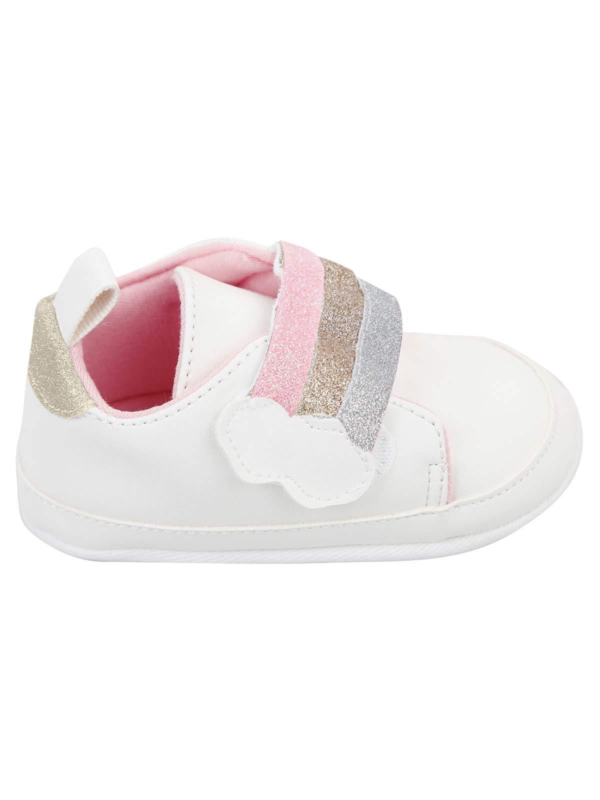 First Step Kız Bebek Patik Ayakkabı 19-22 Numara Beyaz