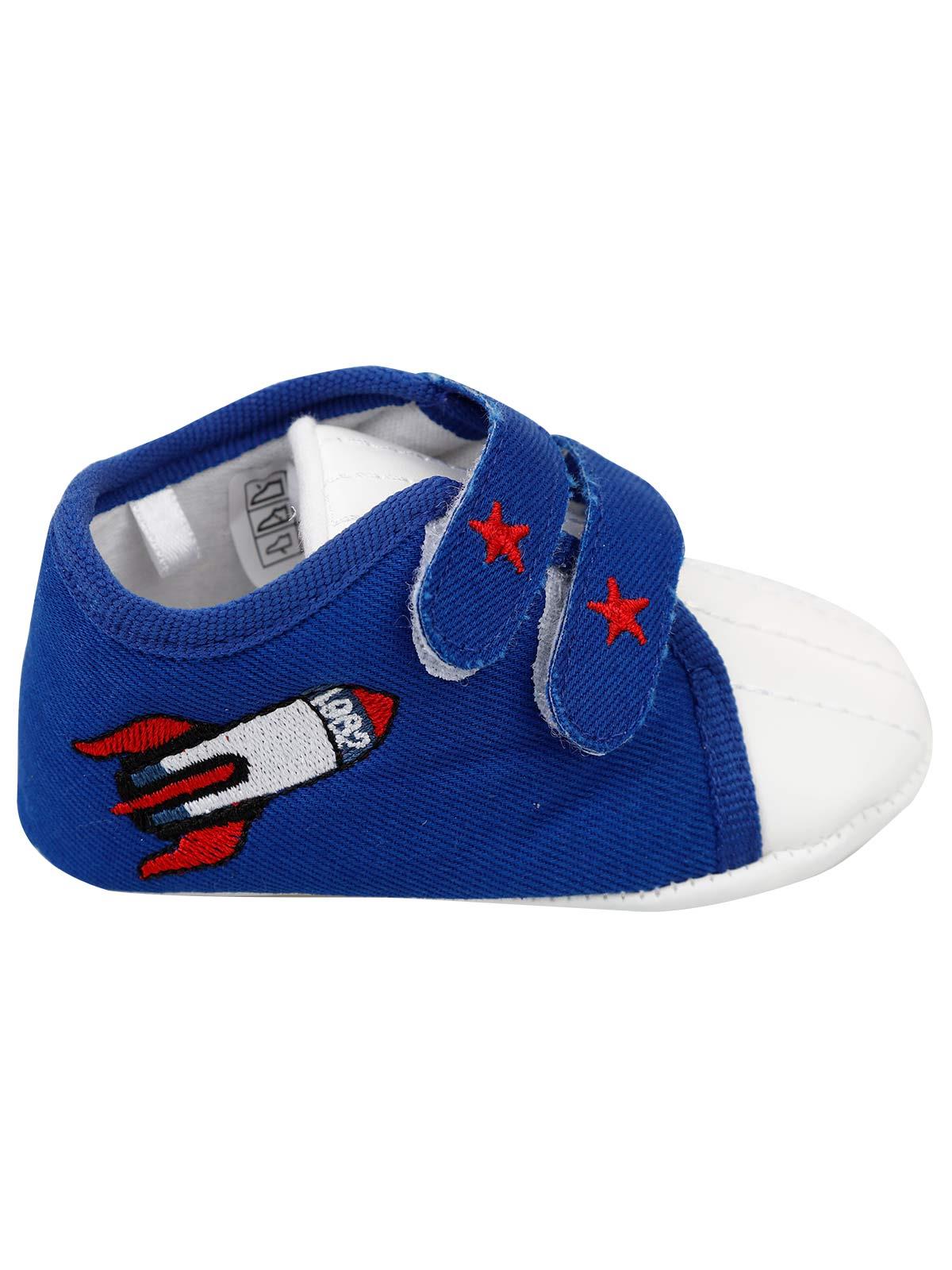 First Step Erkek Bebek Patik Ayakkabı 17-19 Numara Saks Mavisi