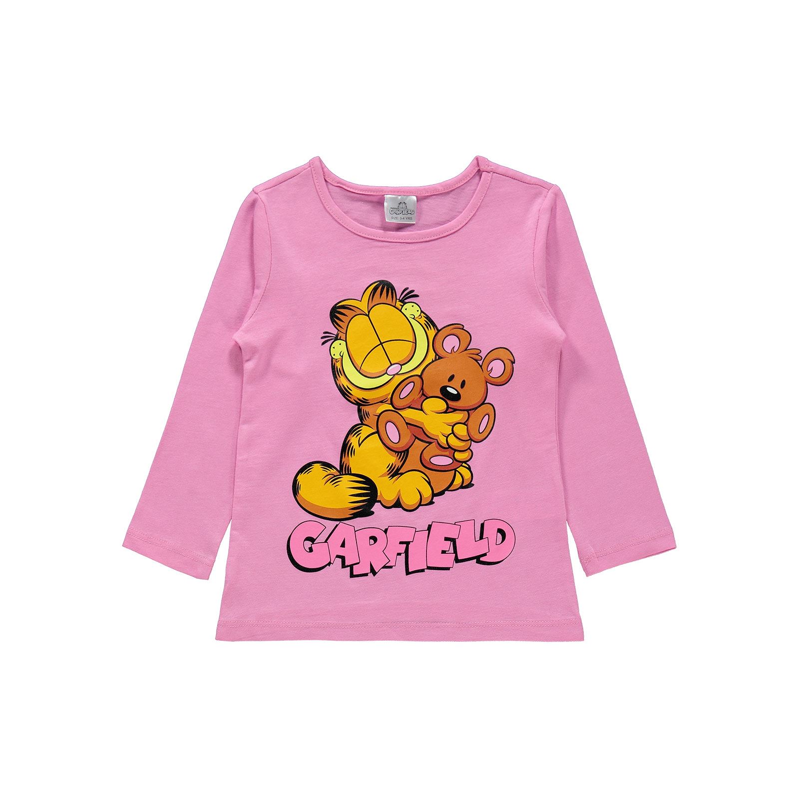 Garfield Kız Çocuk Pijama Takımı 3-9 Yaş Pembe