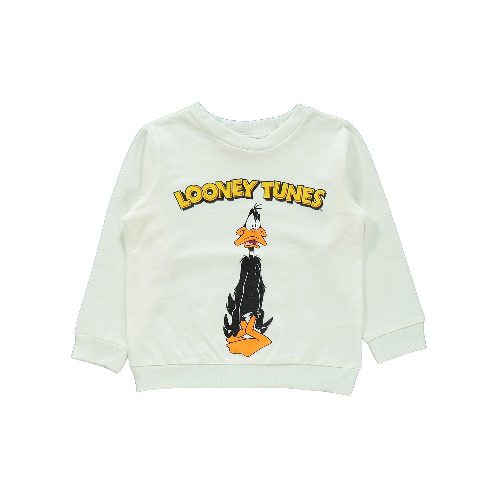 Daffy Duck Erkek Çocuk Eşofman Takımı 3-9 Yaş Ekru