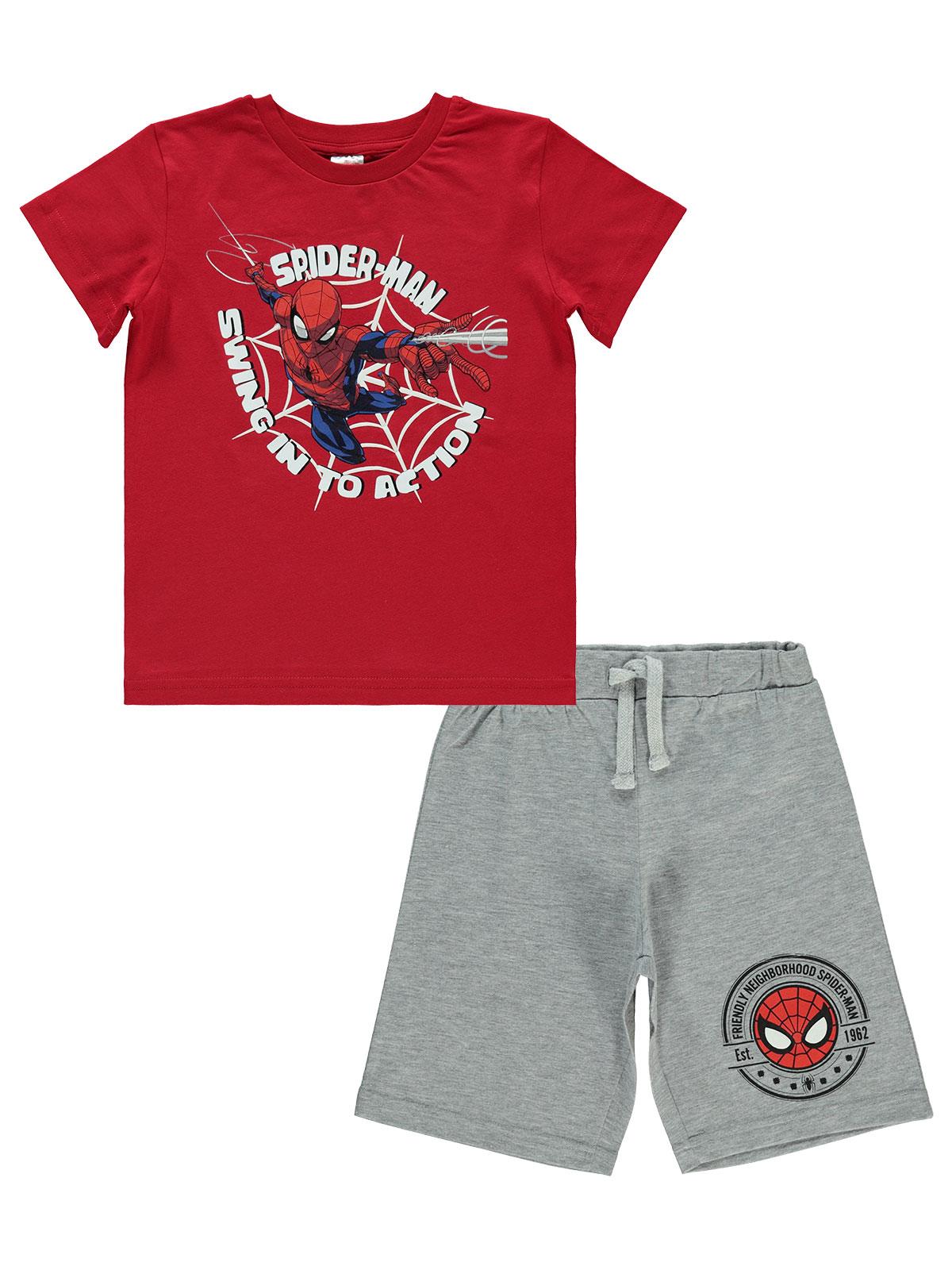 Spiderman Erkek Çocuk Takım 3-9 Yaş Kırmızı