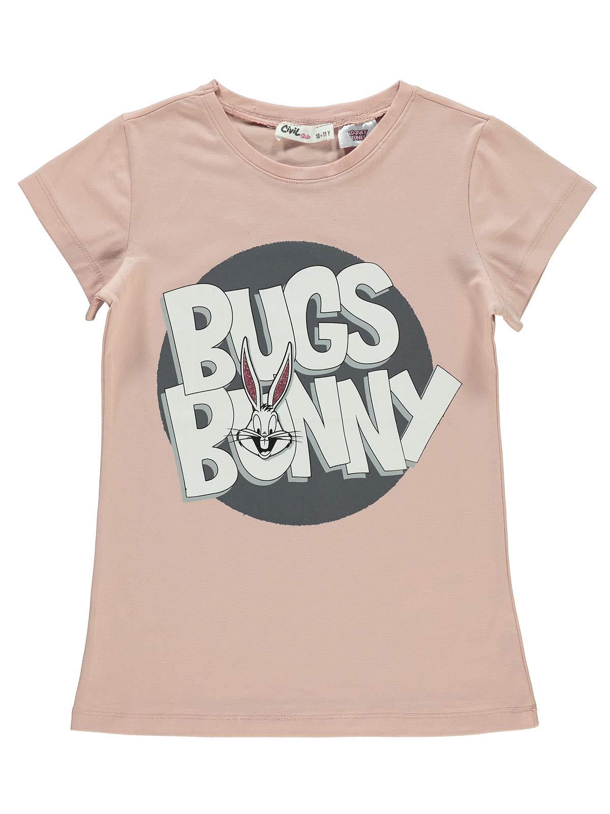 Bugs Bunny Kız Çocuk Tişört 10-13 Yaş Pudra