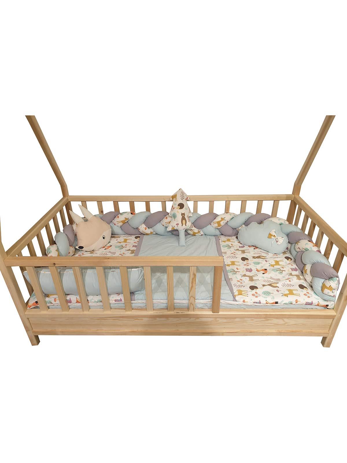 Yuar Baby Montessori Örgülü Uyku Seti Kahverengi