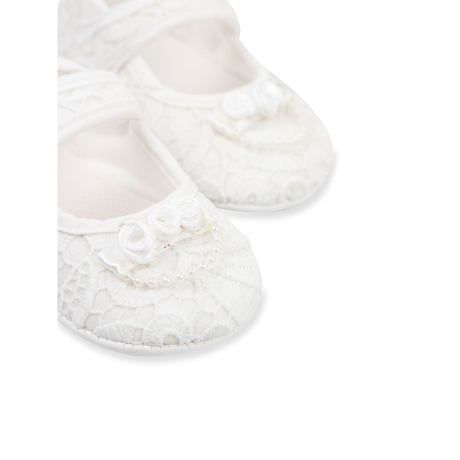Civil Baby Kız Bebek Patik Ayakkabı 18-19 Numara Ekru