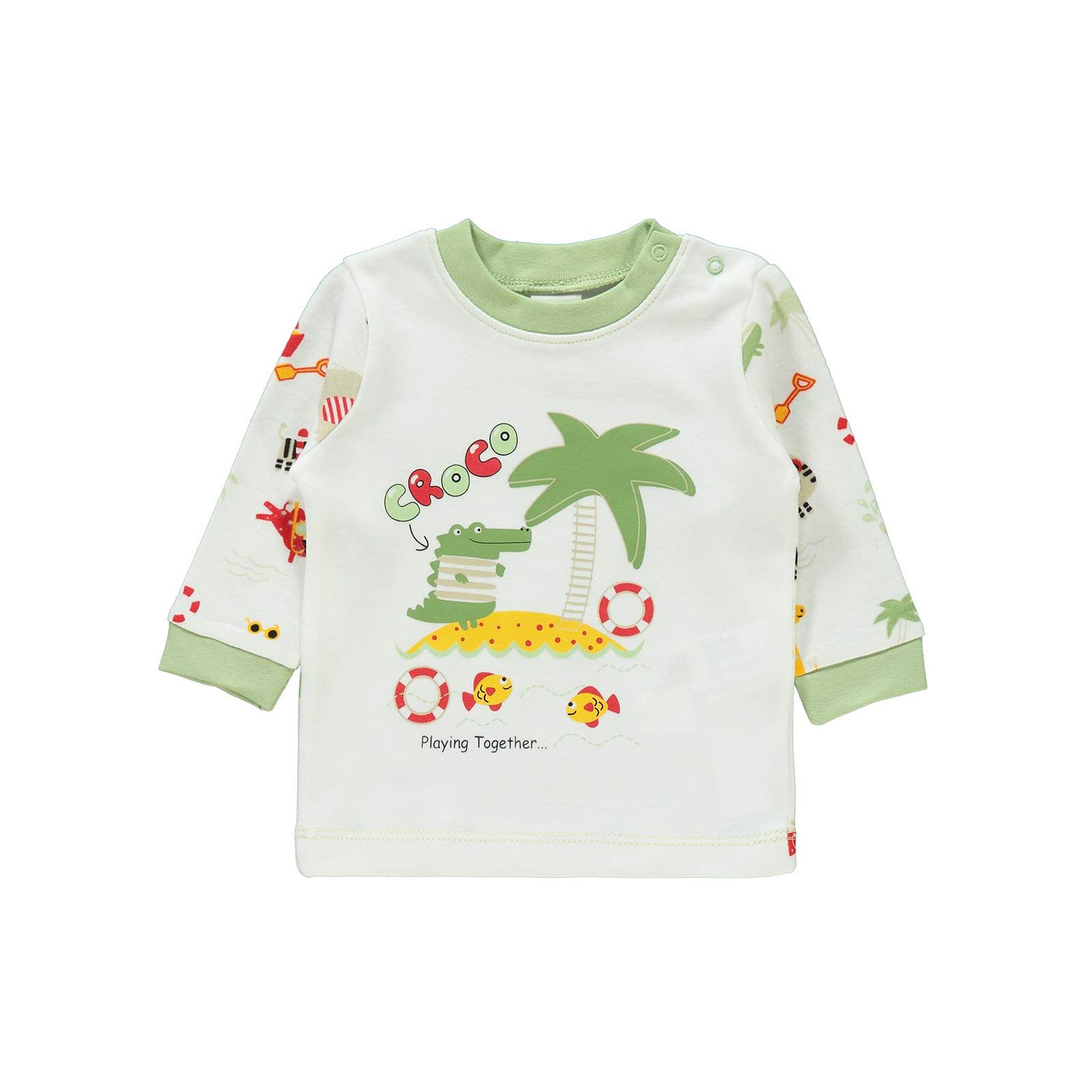 Civil Baby Erkek Bebek Pijama Takımı 1-9 Ay Yeşil