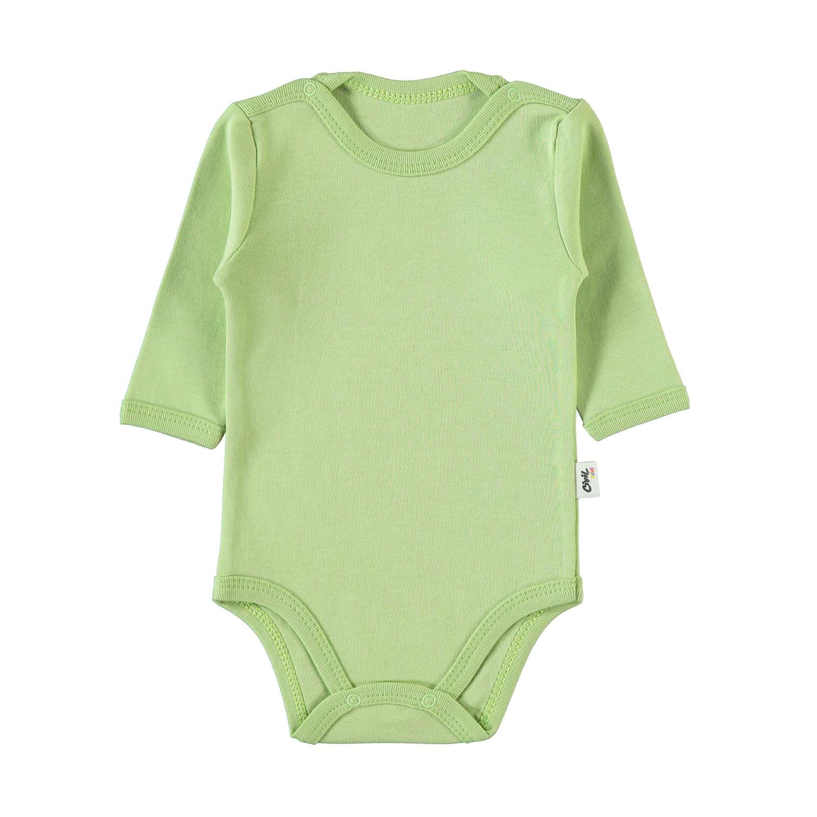 Civil Baby Erkek Bebek Çıtçıtlı Badi 1-18 Ay Yeşil