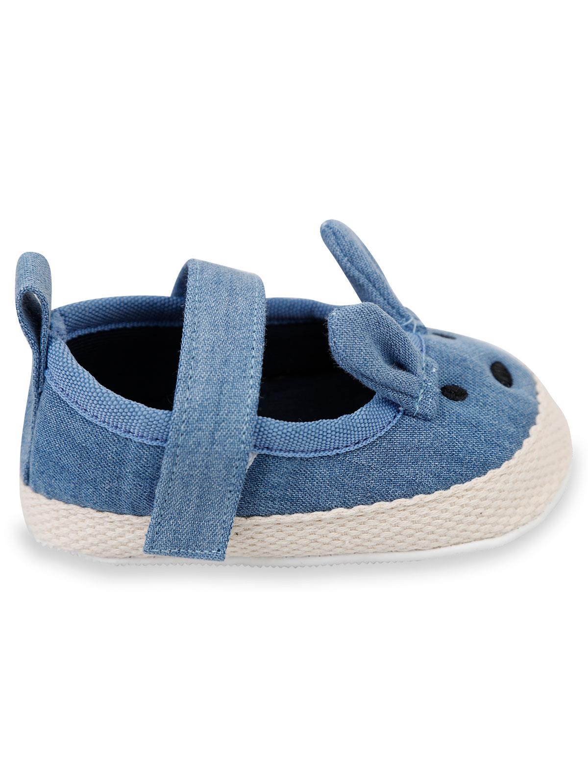 First Step Kız Bebek Patik Ayakkabı 17-19 Numara Mavi