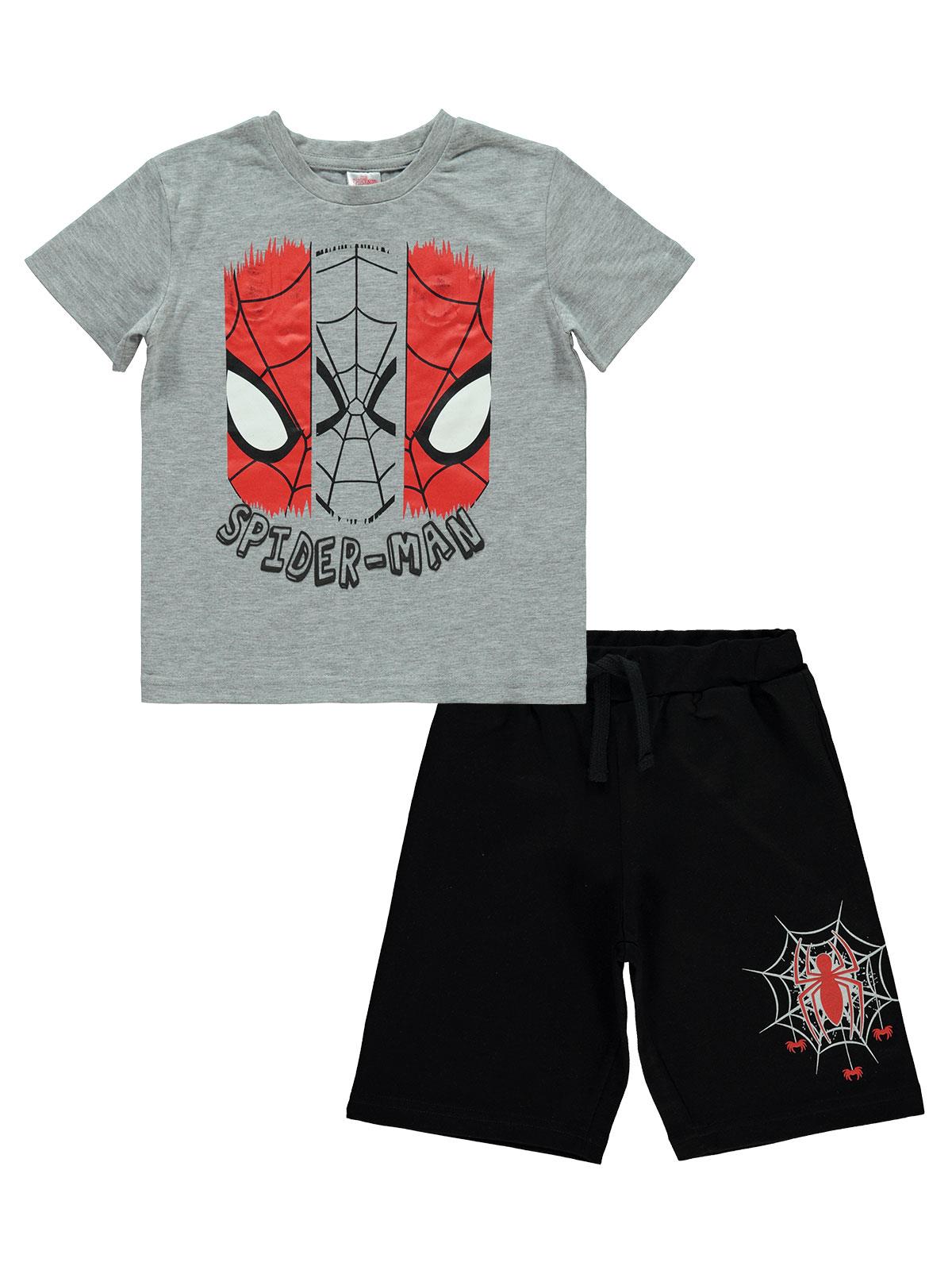 Spiderman Erkek Çocuk Takım 3-9 Yaş Gri