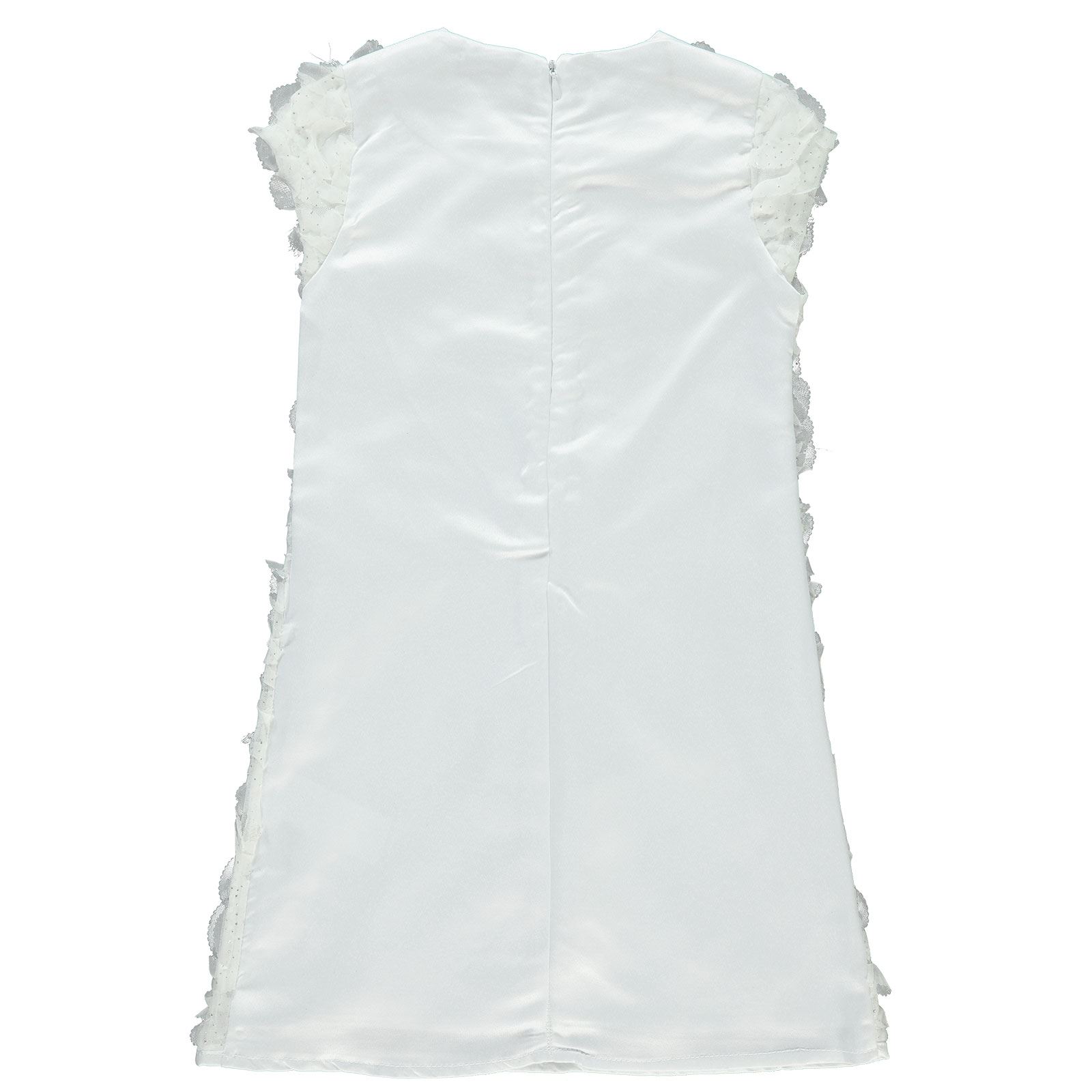 Civil Girls Kız Çocuk Çantalı Elbise 6-9 Yaş Beyaz