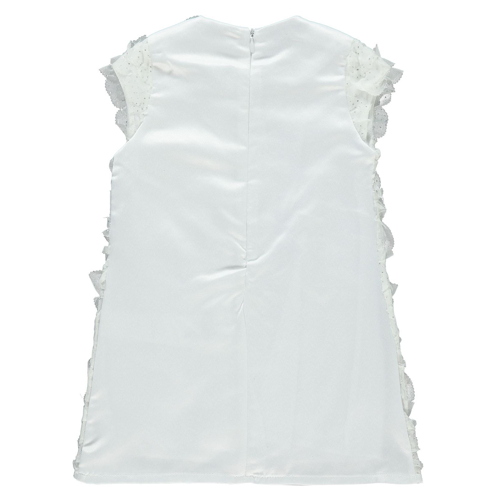 Civil Girls Kız Çocuk Çantalı Elbise 2-5 Yaş Beyaz